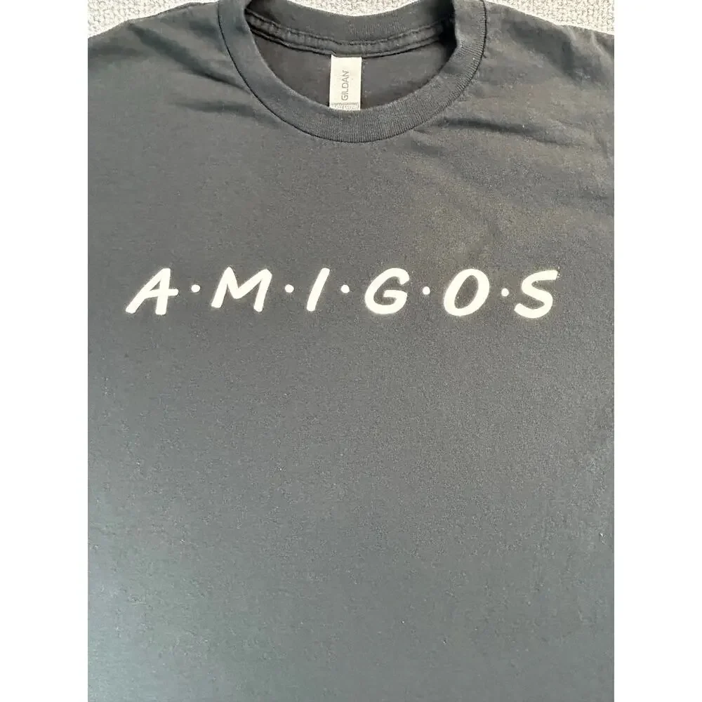 AMIGOS Graphic T Shirt Men's Medium "Friends" TV Show Inspired Short Sleeve Tee - Picture 3 of 6